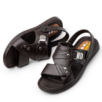 Ανδρικά Σανδάλια Καλοκαίρι 2023 Απαλά αντιολισθητικά Παπούτσια για Μεσήλικες και Ηλικιωμένους Μπαμπάς Κορεατικής έκδοσης Παπούτσια παραλίας Casual σανδάλια για άνδρες