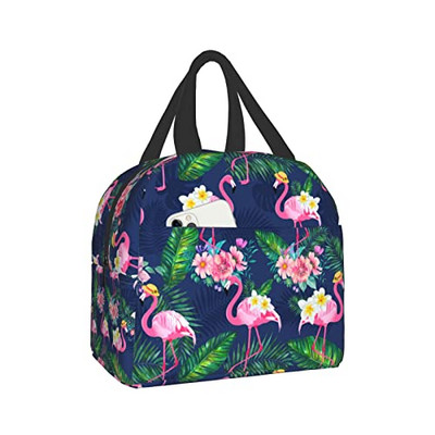 Φορητές τσάντες μεσημεριανού γεύματος Sunflower Cow print Insolated Lunch Box Επαναχρησιμοποιούμενο Cooler Tote Bag με μπροστινή τσέπη για γυναίκες