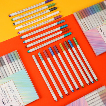 1 τμχ Μεταλλικό χρωματιστό στυλό πινέλου τέχνης Δημιουργικό σκίτσο DIY Σχέδιο Scrapbooking Κάρτα χειροτεχνίας κατασκευής μαρκαδόροι Σχολικά είδη