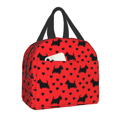 West Highland Terrier Dog Portable Lunch Box Women Westie Puppy Thermal Cooler Food Insolated Lunch Bag Τσάντες γραφείου για πικνίκ