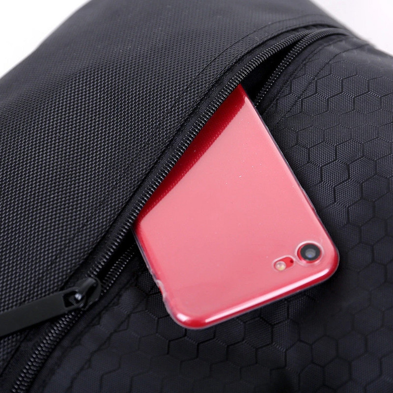 Kültéri sporttároló táska vastag kötélgolyós táska univerzális fitnesz húzózsinóros táska nagy kapacitású nylon vízálló cipzáras hátizsák