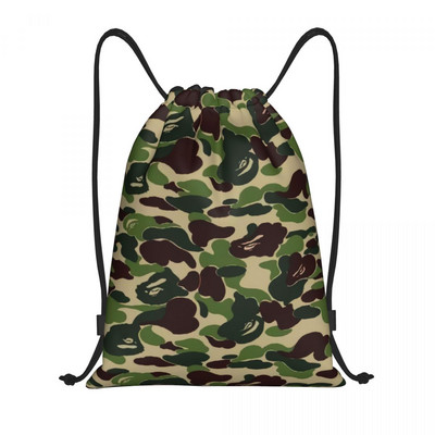 Τσάντες με κορδόνια Bapes Geometry Camo Γυναικείες ανδρικές φορητές αθλητικές τσάντες γυμναστικής Ροζ σακίδια πλάτης Camo