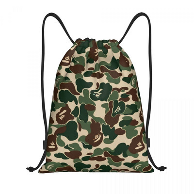 Τσάντες με κορδόνια Bapes Geometry Camo Γυναικείες ανδρικές φορητές αθλητικές τσάντες γυμναστικής Ροζ σακίδια πλάτης Camo