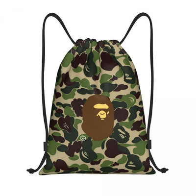 Τσάντες με κορδόνια Bapes Geometry Camo Γυναικείες ανδρικές φορητές αθλητικές τσάντες γυμναστικής Ροζ σακίδια πλάτης Camo