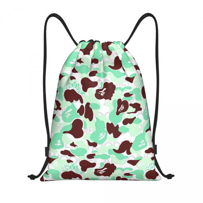Τσάντες με κορδόνια Bapes Geometry Camo Γυναικείες ανδρικές φορητές αθλητικές τσάντες γυμναστικής Ροζ σακίδια πλάτης Camo
