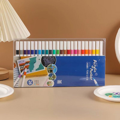 Colors Quick Dry Acrylic Paint Ύφασμα στυλό DIY Crafts Art Supplies Μαρκαδόροι Σετ στυλό