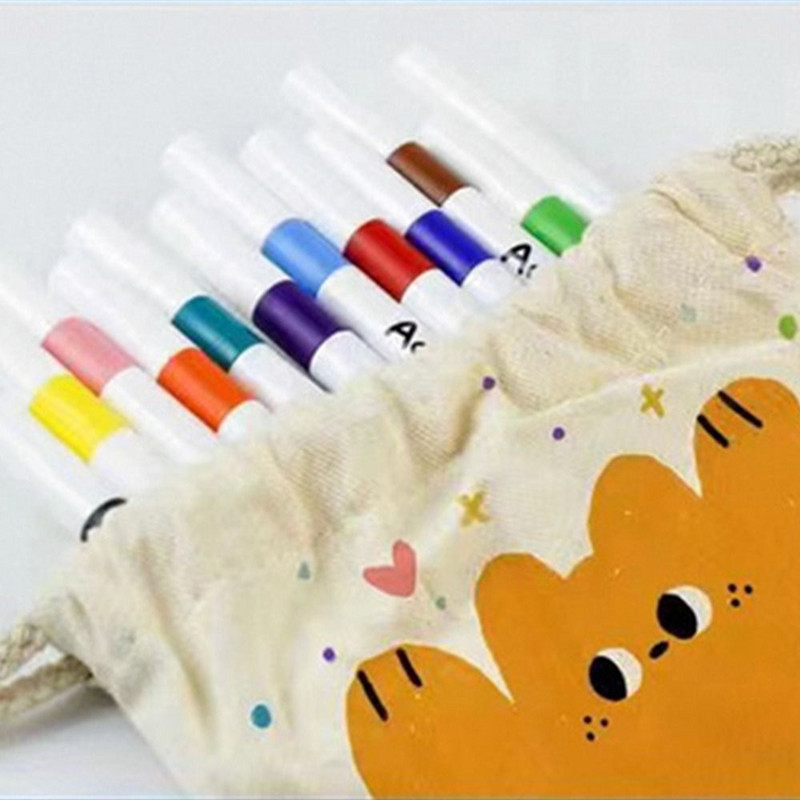 Színek Gyorsan száradó akril festék tollszövet barkácsolás kézműves művészeti kellékek jelölők tollkészlet