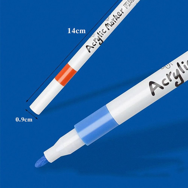 Színek Gyorsan száradó akril festék tollszövet barkácsolás kézműves művészeti kellékek jelölők tollkészlet