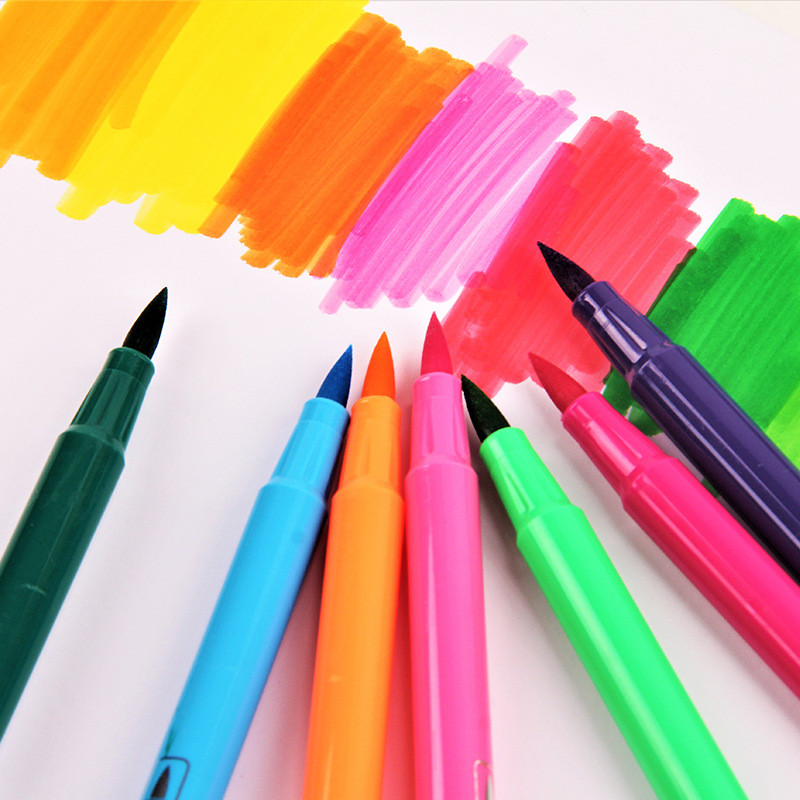 1vnt Rašalo žymekliai Vandens spalvos rašikliai Tapyba Piešimo įrankiai Manga Highlighter Mokyklos meno reikmenys Studentų raštinės reikmenys