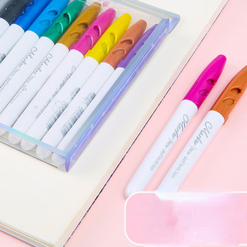 10 τμχ/σετ DIY Blings Marker Pens Glitter Marker Candy Color Εγχειρίδιο Στυλό Highlighter Μαθητικά σχολικά είδη