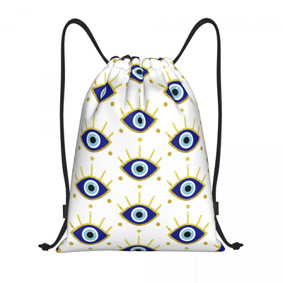 Vintage Mystic Eye τσάντες με κορδόνια Γυναικείες ανδρικές φορητές αθλητικές τσάντες γυμναστικής Σακίδια εκπαίδευσης με φυλαχτό