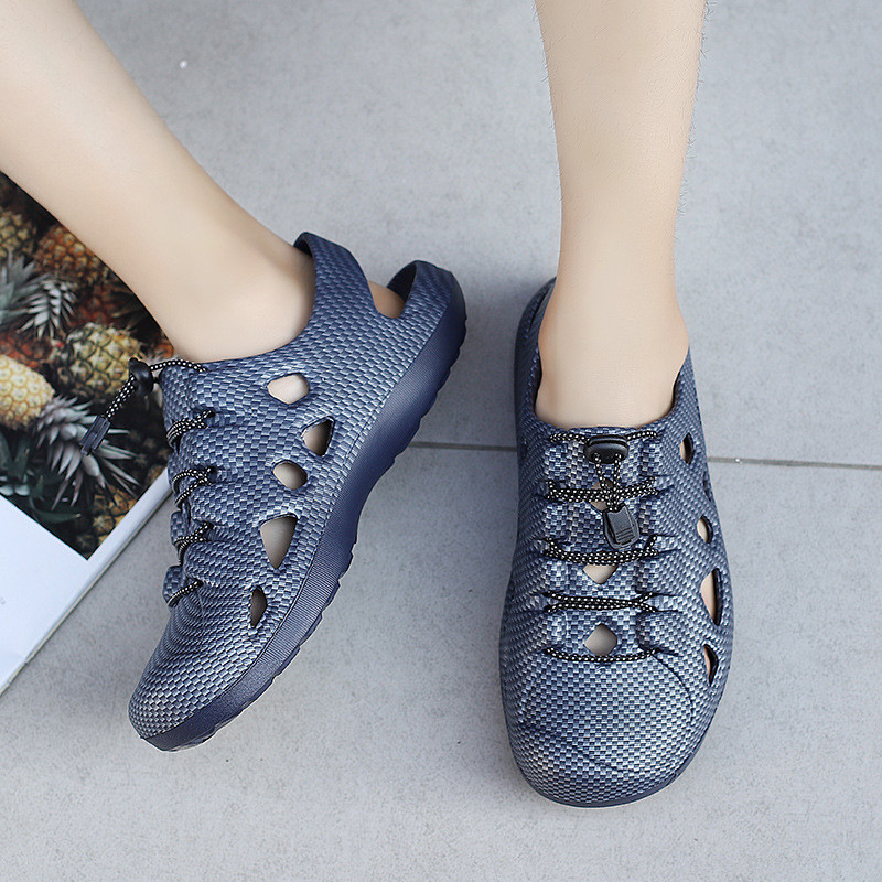 Szandálok divatos férfi új nagy méretű könnyű szandálok férfi kültéri strandon légáteresztő Beach Hole kényelmes menő cipők