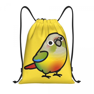 Chubby Pineapple Green Cheek Conure ruksak s uzicom Sportska torba za teretanu za žene i muškarce Parrot Bird Training Sackpack