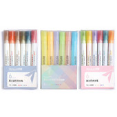 Χωρητικότητα Είδη γραφικής ύλης Morandi Color Student Stationery Fluorescent Pen Highlighters Σετ στυλό Graffiti Μαρκαδόρος