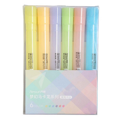 Χωρητικότητα Είδη γραφικής ύλης Morandi Color Student Stationery Fluorescent Pen Highlighters Σετ στυλό Graffiti Μαρκαδόρος