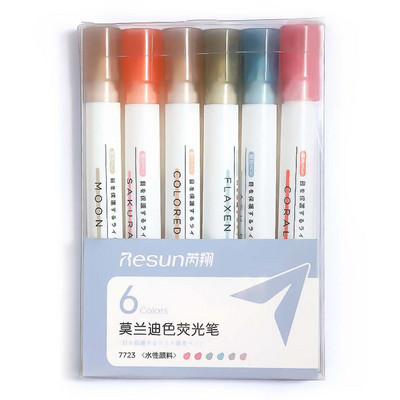 Χωρητικότητα Είδη γραφικής ύλης Morandi Color Student Stationery Fluorescent Pen Highlighters Σετ στυλό Graffiti Μαρκαδόρος