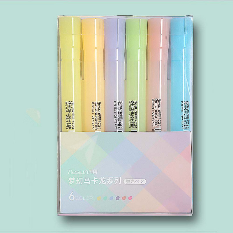 Kapacitás írószer kellékek Morandi színes diák írószerek fluoreszkáló toll kiemelő készlet Graffiti toll jelölő toll