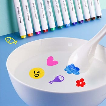 Μαρκαδόροι Early Education Water Floating Doodle Pens Kids Drawing Markers Magic Water Painting Stol Μαγικό στυλό ζωγραφικής