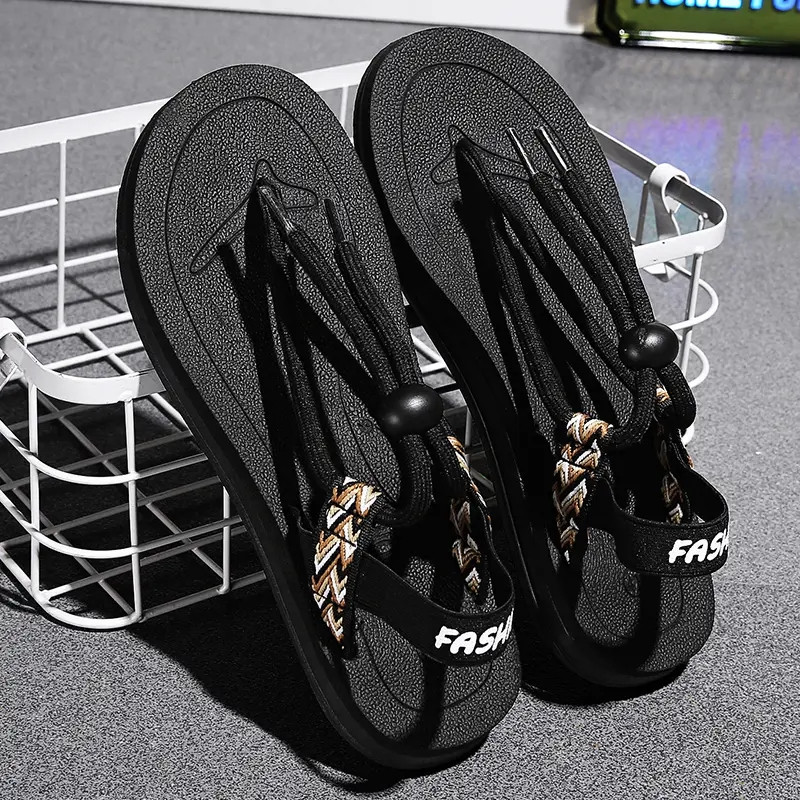 Nyári mindennapi viselet könnyű férfi szandálok Divat Trend Flip Flopok Kényelmes kültéri csúszásmentes, kopásálló férfi szandálok