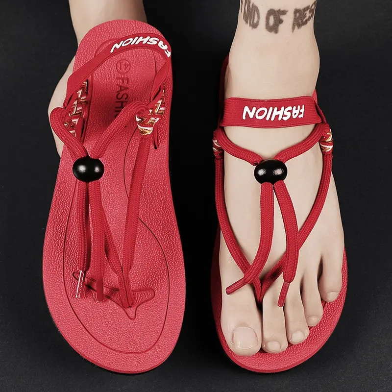 Nyári mindennapi viselet könnyű férfi szandálok Divat Trend Flip Flopok Kényelmes kültéri csúszásmentes, kopásálló férfi szandálok