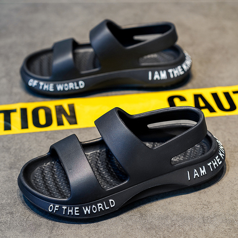 Divat Férfi Szandál Kényelmes Puha Alsó Nyári Cipők Csúszásmentes Alkalmi Strandcipők Férfi Slip on Cipők Nyitott orrú Kerti klumpák