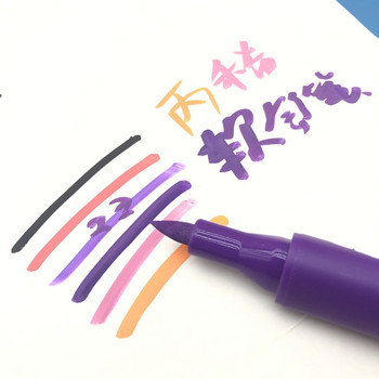 Химикалки с акрилни бои Акрилни химикалки с мека четка, маркери, за тъкани, аниме Рисуване Направи си сам Арт Графити Маркери Детски артикули