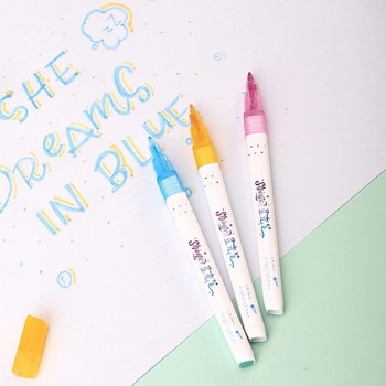 5 τμχ Σετ στυλό Shine Highlighter Bling Glitter Shining Art Marker Color Drawing Paint for Journal Diary School A6243