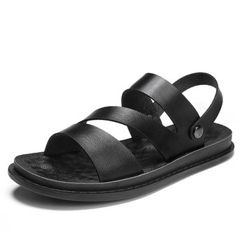 2023 НОВИ летни сандали Мъжки плажни обувки Ежедневни празнични обувки С дебела подметка Удобни дишащи нехлъзгащи се чехли