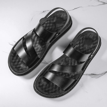 2023 НОВИ летни сандали Мъжки плажни обувки Ежедневни празнични обувки С дебела подметка Удобни дишащи нехлъзгащи се чехли