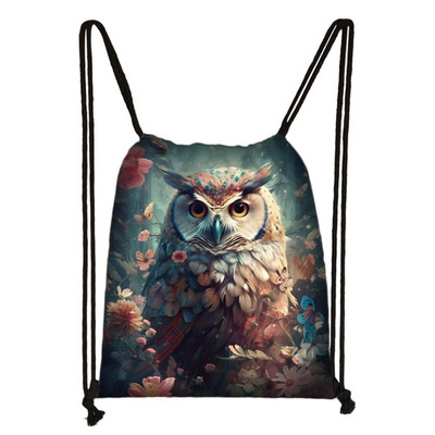Ζώο αρκουδάκι Tiger Owl Τσάντα με κορδόνια Χαριτωμένο κουνέλι Panda Σακίδια πλάτης υπαίθρια αποθήκευση τσάντας ταξιδιού Θήκη παπουτσιών Εφηβικό βιβλίο Τσάντες Δώρο
