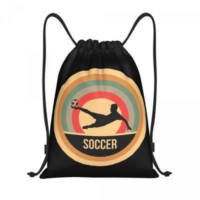 My Heart Beats For Soccer Σακίδιο πλάτης με κορδόνια Αθλητική τσάντα γυμναστικής για άνδρες Γυναικεία τσάντα προπόνησης