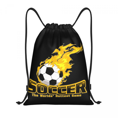 My Heart Beats For Soccer Σακίδιο πλάτης με κορδόνια Αθλητική τσάντα γυμναστικής για άνδρες Γυναικεία τσάντα προπόνησης