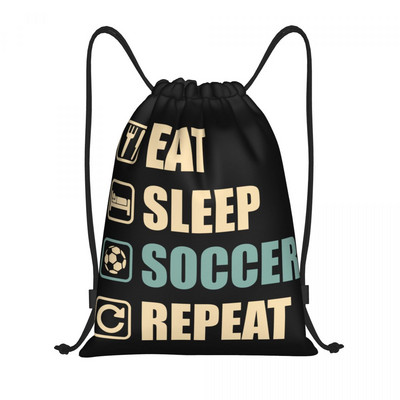 My Heart Beats For Soccer Σακίδιο πλάτης με κορδόνια Αθλητική τσάντα γυμναστικής για άνδρες Γυναικεία τσάντα προπόνησης
