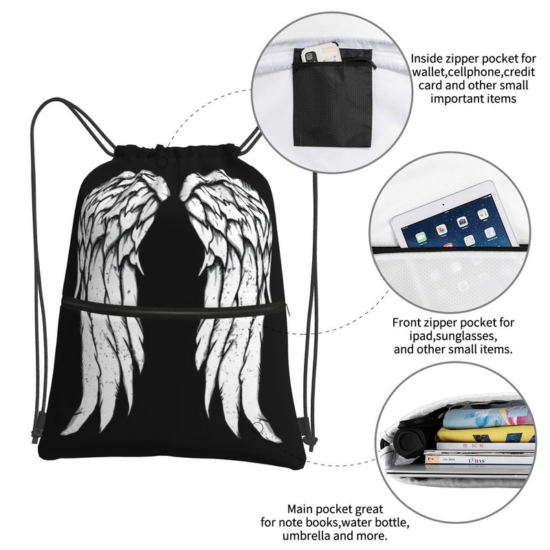 Húzóval Táskák Hátizsákok Tasak Sport Gyerekek Dizájn Harajuku Nyomtatás Mikroszálas Divatos Hűvös Nagy kapacitás Könnyű Utazás