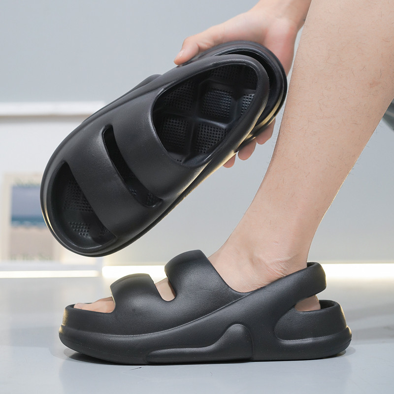 Szandálok Férfi Eredeti Cipők Férfi Nyári Szandál EVA Légáteresztő alkalmi tervezőnek Luxus Férj Sandles Flip Flop Papucs Férfi