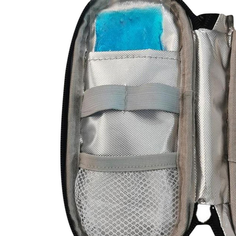 Új inzulin hűtőtáska cukorbetegeknek Inzulin hűtőtáska Hordozható oxfordi szövetből készült orvosság utazási zsebhűtő gyógyszerfagyasztó