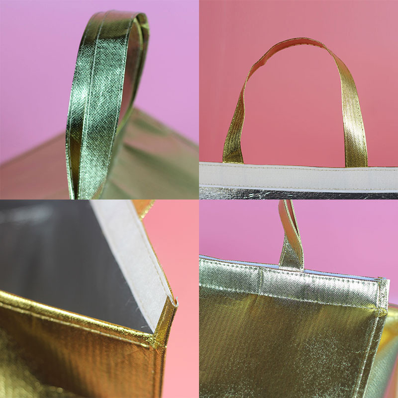 Hordozható hűtőtáska, nagy kapacitású, elvihető pikniktáska, egyszínű élelmiszer-hűtőtáska stranddobozos alumíniumfóliás ebédzsákok