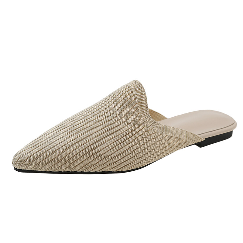 Női Öszvérek Cipők Kültéri Női Papucsok Női Négyzetorrú Sekély Alacsony sarkú Alkalmi cipők Kényelmes Papucsok Csúszdák 2022 Új