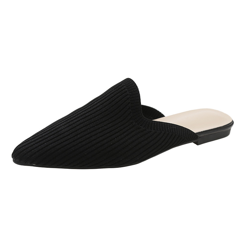Női Öszvérek Cipők Kültéri Női Papucsok Női Négyzetorrú Sekély Alacsony sarkú Alkalmi cipők Kényelmes Papucsok Csúszdák 2022 Új