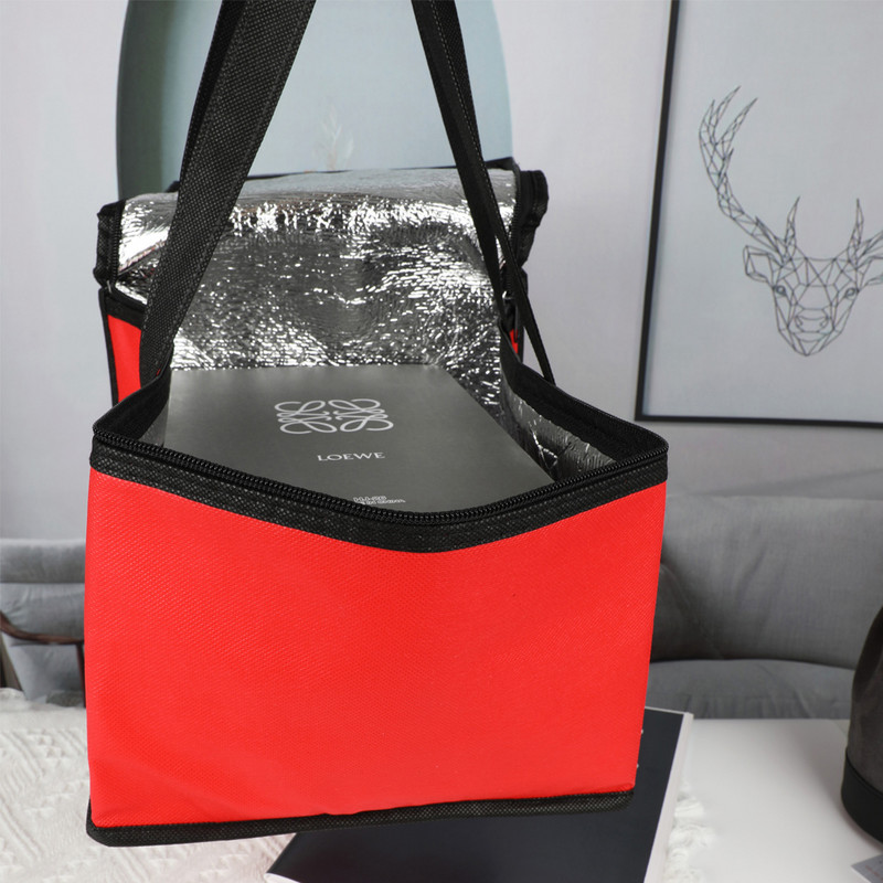 Nagy kapacitású piknik ebédtáska Hordozható hőszigetelt hűtődoboz Többszínű összecsukható vízálló frissen tartó élelmiszertáska tok