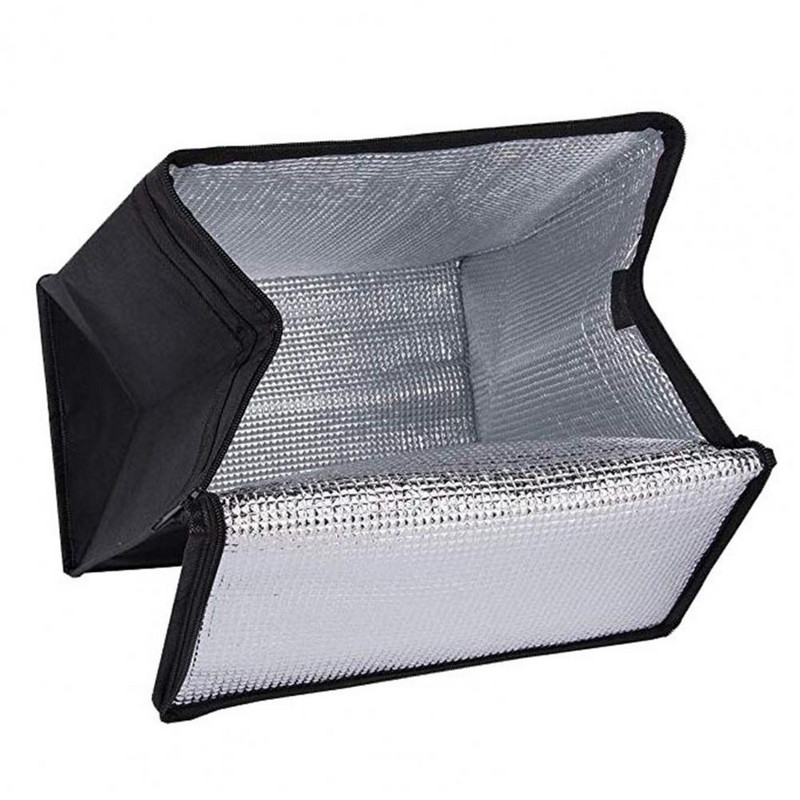 Hordozható hőtáska kapacitású szigetelőtáska Tágas vízálló szigetelt táska piknik ételszállításhoz Összecsukható, nagy teherbírású