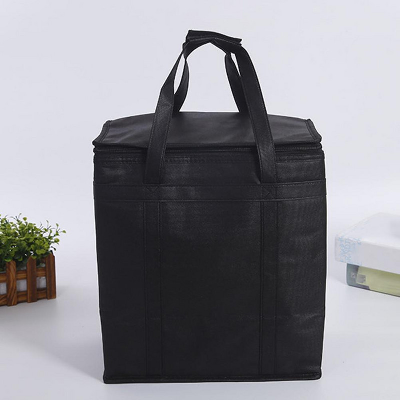 Hordozható hőtáska kapacitású szigetelőtáska Tágas vízálló szigetelt táska piknik ételszállításhoz Összecsukható, nagy teherbírású