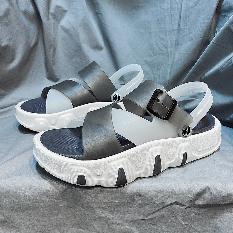 Márka 2023 új férfi szandál papucs strand szabadtéri alkalmi cipő puha, vastag aljú klumpa nyári férfi strandszandál papucs