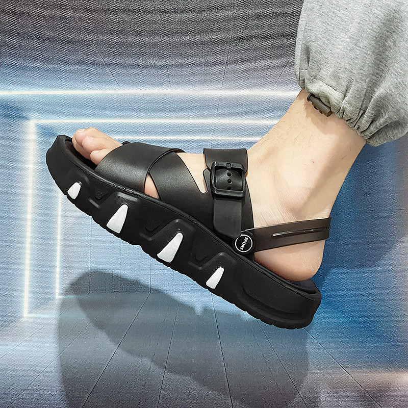 Márka 2023 új férfi szandál papucs strand szabadtéri alkalmi cipő puha, vastag aljú klumpa nyári férfi strandszandál papucs