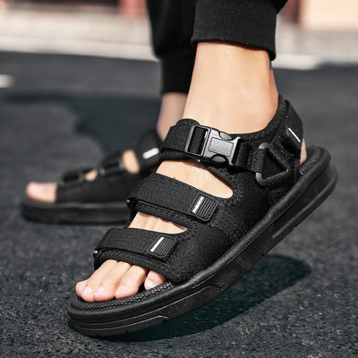 New Open Toe Men Shoes Outdoor Fashion Sandals Breathable Flat Trend Non-Slip Summer Sandals Comfort and Leisure Shoe Sandalia