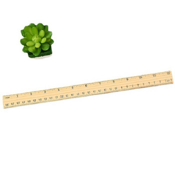 15 см 20 см 30 см Дървена линийка Метрична линийка Прецизен двустранен инструмент за измерване Учебен офис канцеларски материали