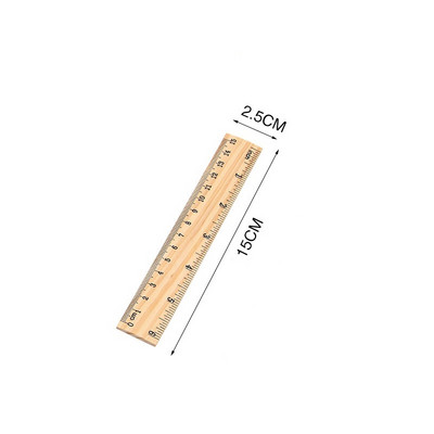 15 cm 20 cm 30 cm koka lineāls, metriskais kārtulas precizitāte, divpusējs mērīšanas rīks mācību biroja kancelejas preces
