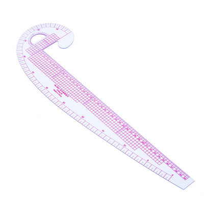 Daudzfunkcionāls raibs lineāls Plastmasas franču līknes šūšanas lineāls mēra drēbju lineāls apģērbu izgatavošanai, liekuma lineāls instrumenti