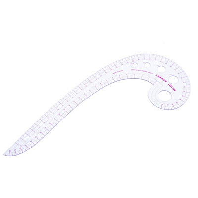 Daudzfunkcionāls raibs lineāls Plastmasas franču līknes šūšanas lineāls mēra drēbju lineāls apģērbu izgatavošanai, liekuma lineāls instrumenti