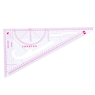 Daudzfunkcionāls raibs lineāls Plastmasas franču līknes šūšanas lineāls mēra drēbju lineāls apģērbu izgatavošanai, liekuma lineāls instrumenti